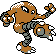 Hitmonlee sprite gen 2