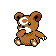 Teddiursa sprite gen 2